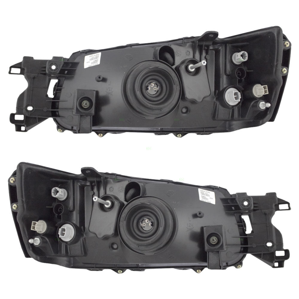 Brock Replacement Driver and Passenger Headlights Headlamps Compatible with 2005 Forester 84001SA310 84001SA300