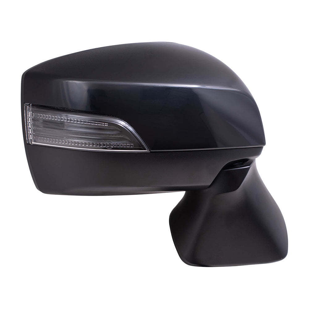Brock Replacement Driver and Passenger Side Power Mirrors with Paint to Match Black Covers, Heat and Signal Compatible with 2015-2017 Outback & 2015-2017 Legacy