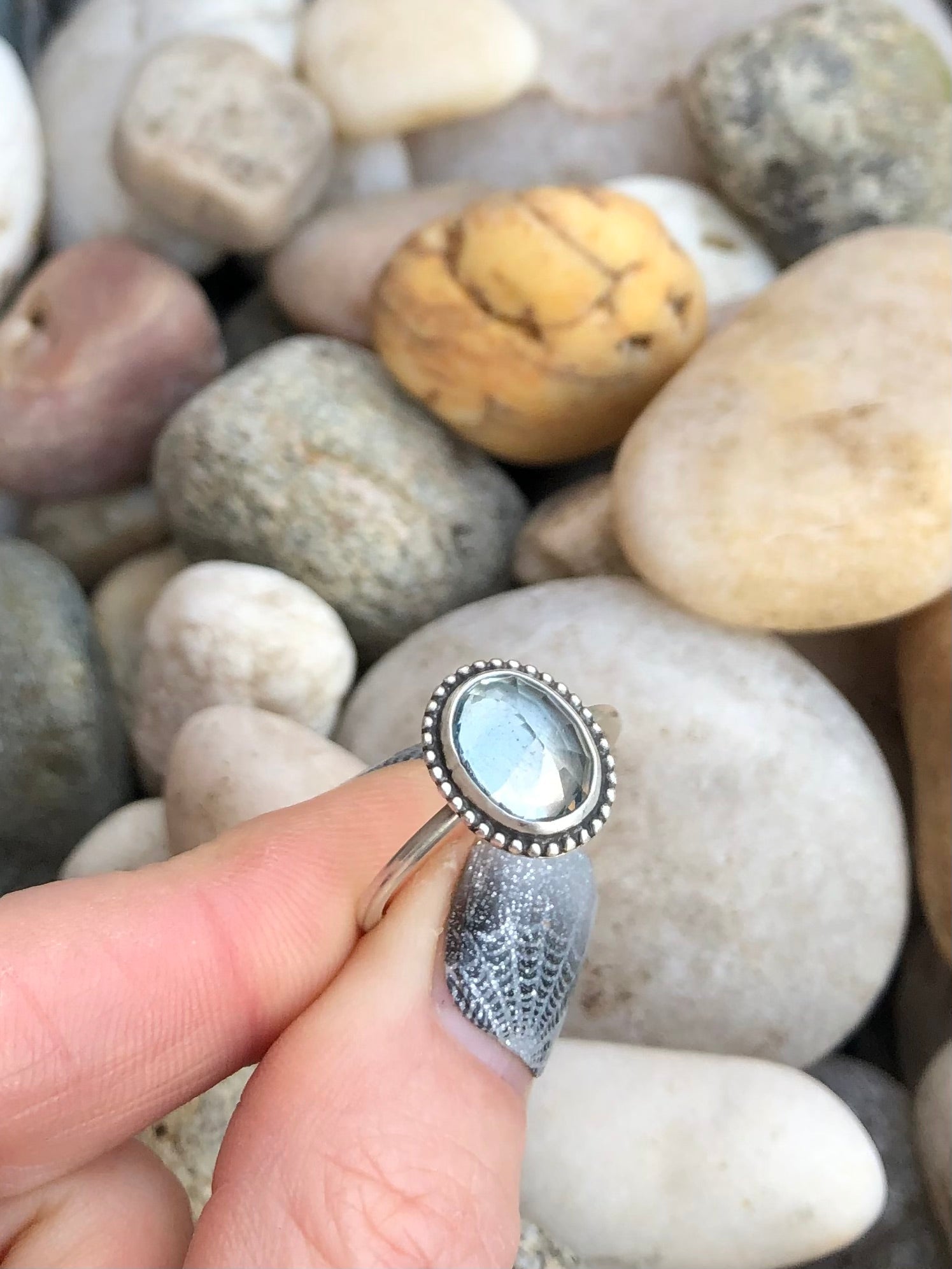 Oval Aquamarine Ring