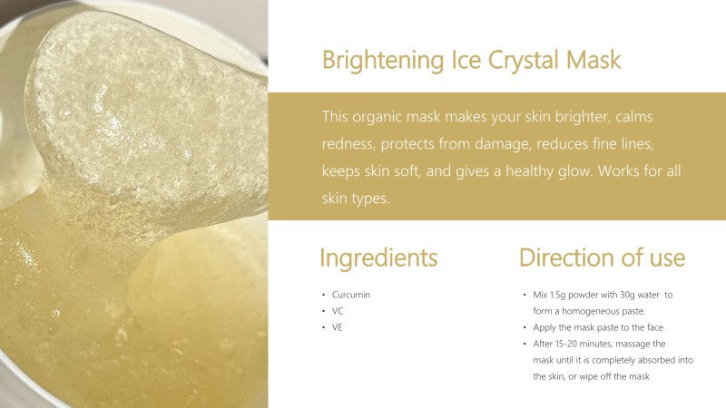 Organic Ice Crystal Mask Powder