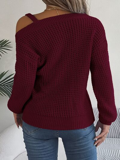 Styletrendy Metrical Neck Long Sleeve Sweater