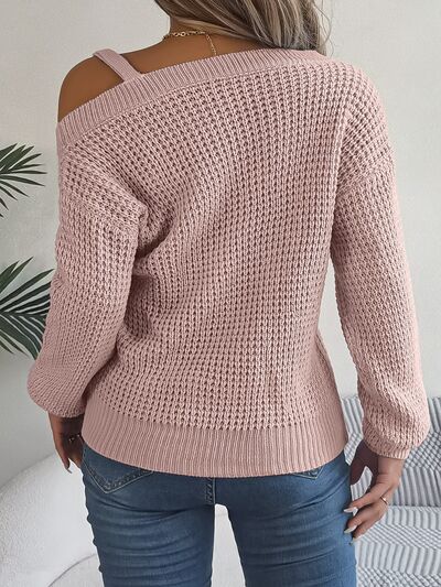 Styletrendy Metrical Neck Long Sleeve Sweater