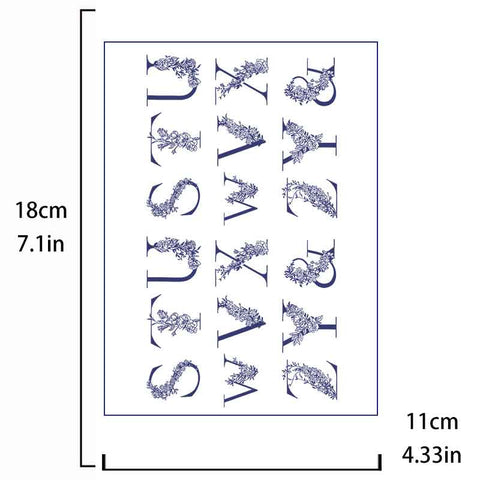 Pattern Letter Tattoo Sticker Long-lasting Tattoo 15 Days (BB-920)