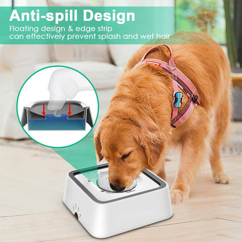 No-Spill Dog Water Bowl Pet Dog Water Bowl No Spill Splash-free