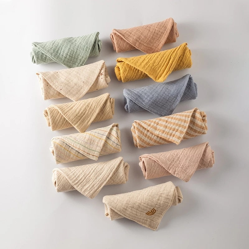 5PC Baby /  Shower Face Towels For 0-2 Years