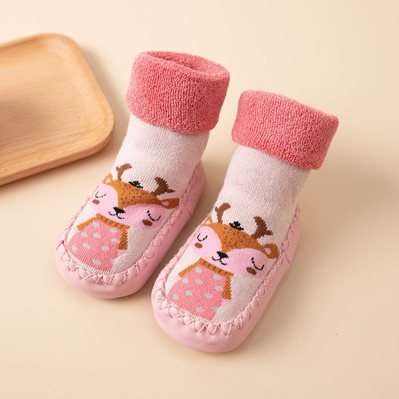 Indoor Baby Socks/ Terry Cotton Baby Girl Socks for 0-3 yrs