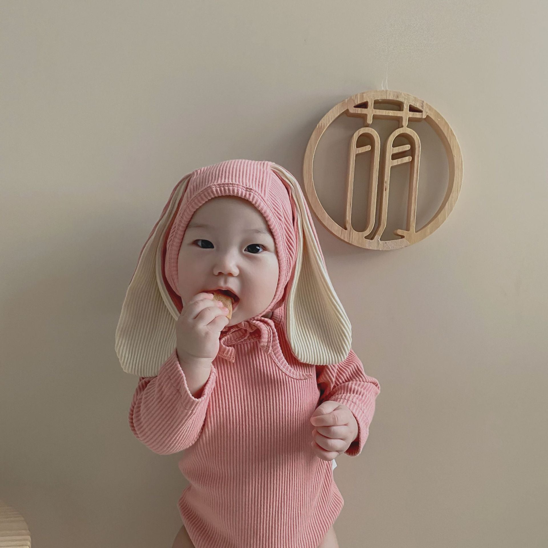 Baby Clothes/ Big Ear Hat and Cocks Bodysuit For 0-2 Years