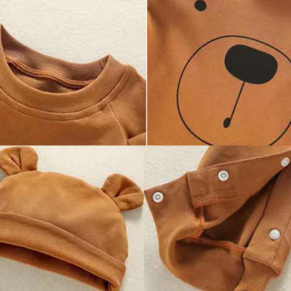 Uncle Bear Baby Jumpsuits
