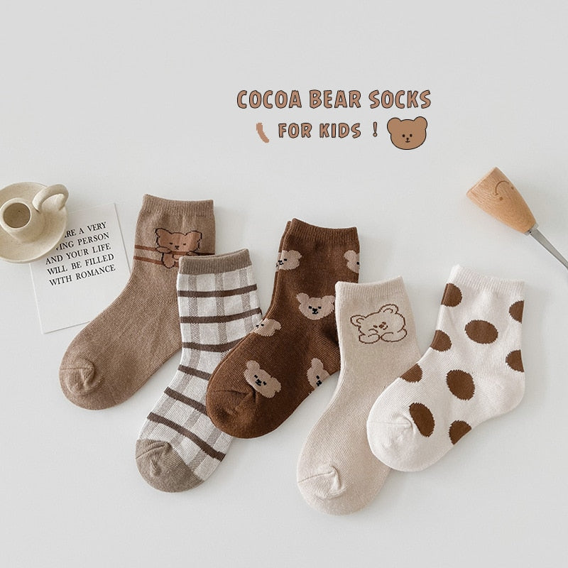 Baby Socks/ Bear for Kids Dot Boys Socks for 0-6 yrs