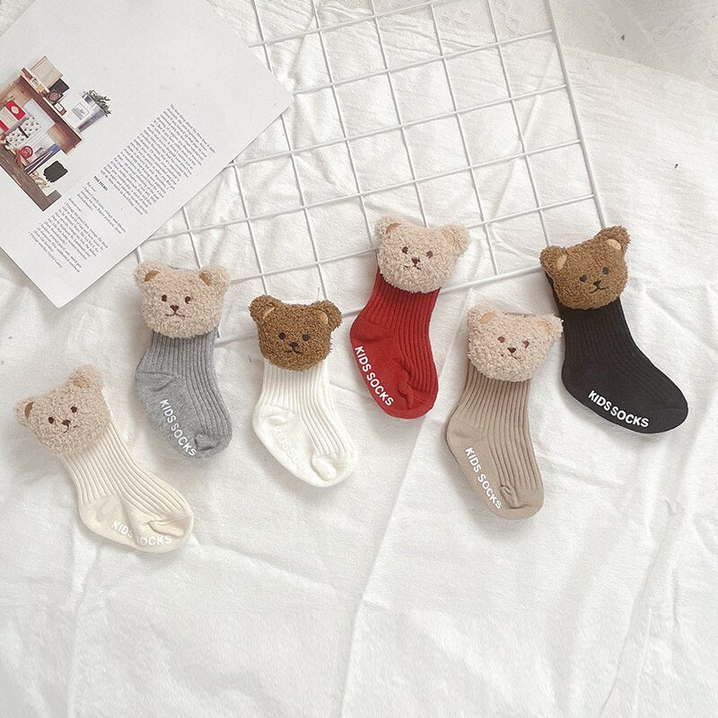 Baby Socks for Kids / Soft Cotton Bear Children Socken For 0-3 Yrar