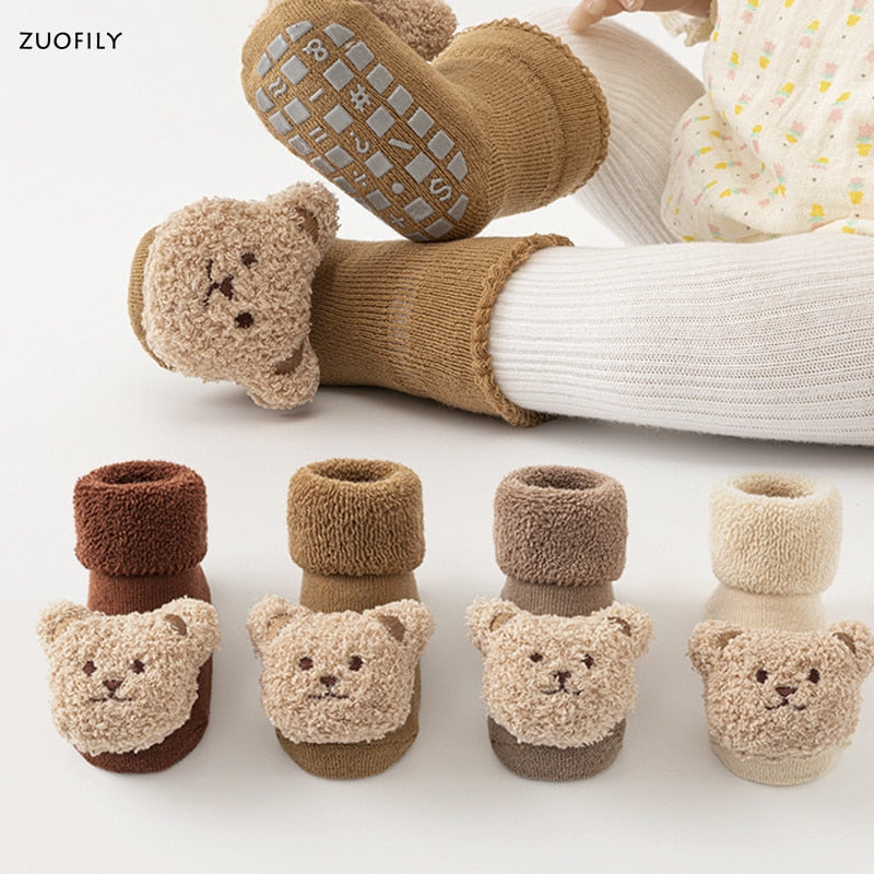Animal Baby Socks /  Bear Anti Slip Toddler Sock Shoes For 0-3 Year