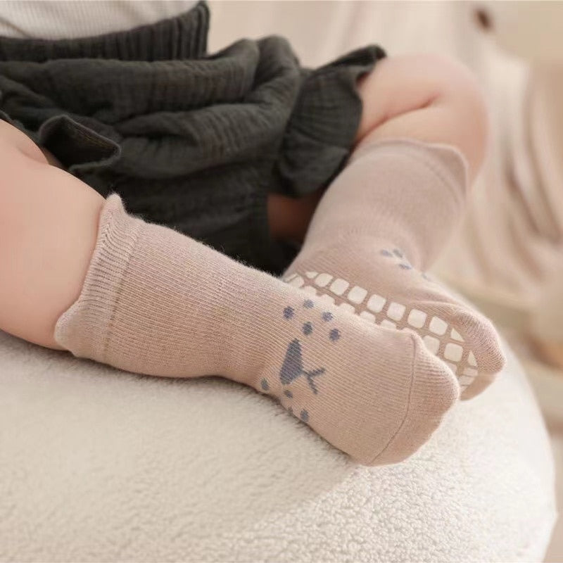 3 Pairs Socks/ Cute Cotton Toddler Socks For 0-3 Years