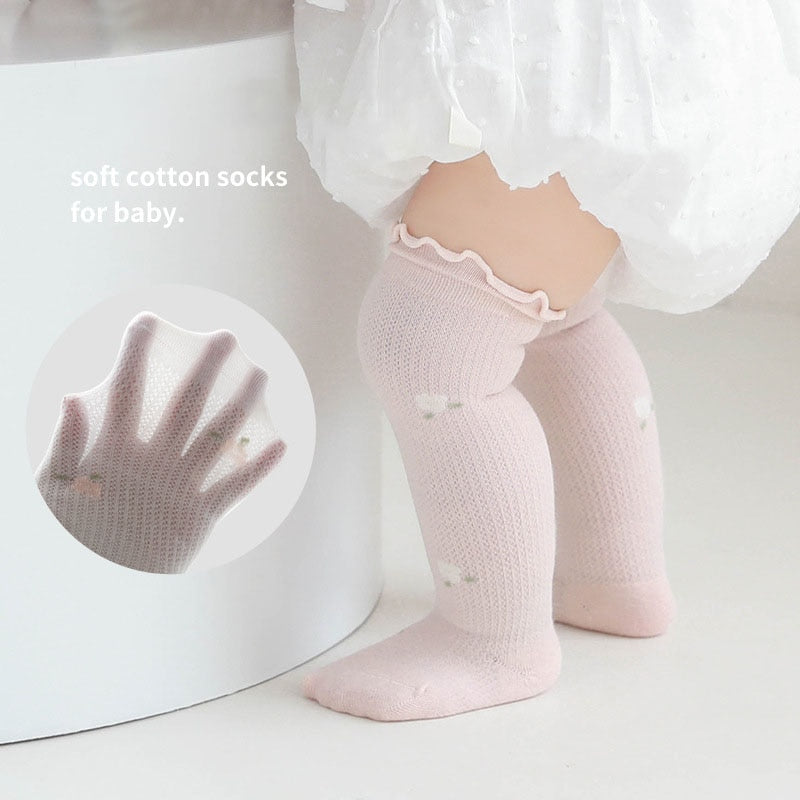 Baby Socks/ Over-the-Knee Long Tube Cotton Socks for 1-3 yrs