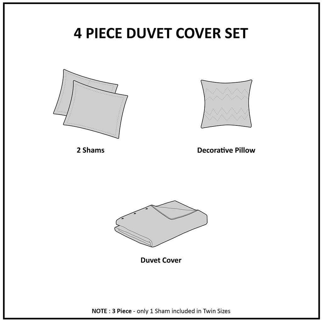 Felicia Velvet Duvet Cover Set - Blush - Twin Size / Twin XL Size