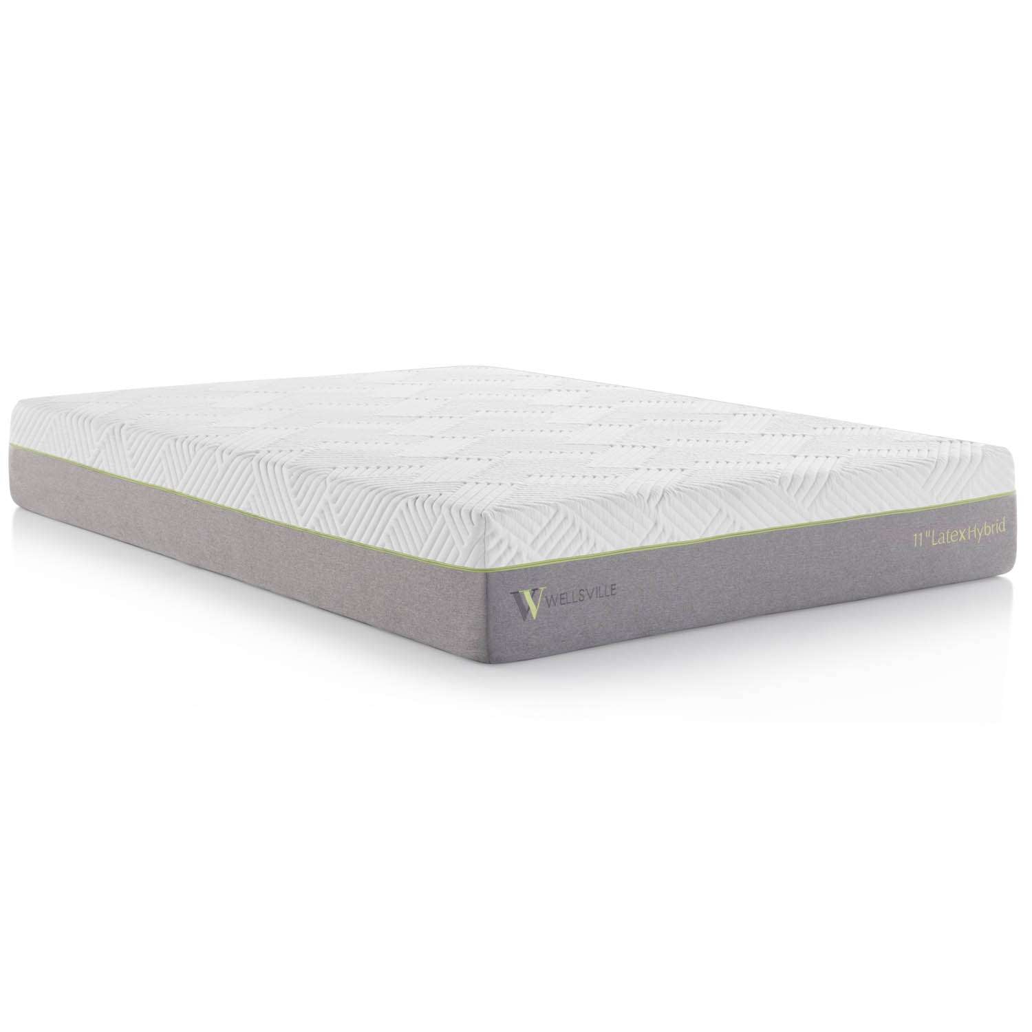 Wellsville 11 Inch Latex Hybrid Mattress Split Cal King