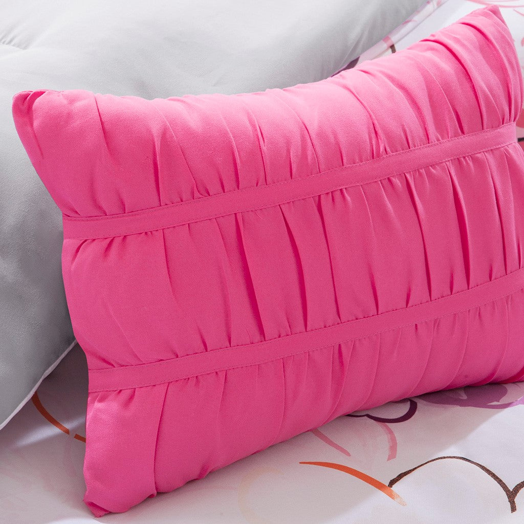 Olivia Comforter Set - Pink - Twin Size / Twin XL Size