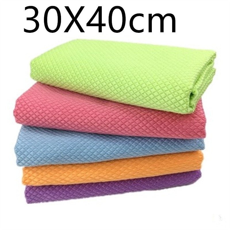 Multicolor Pack of 5 Microfiber Cleaning Cloth