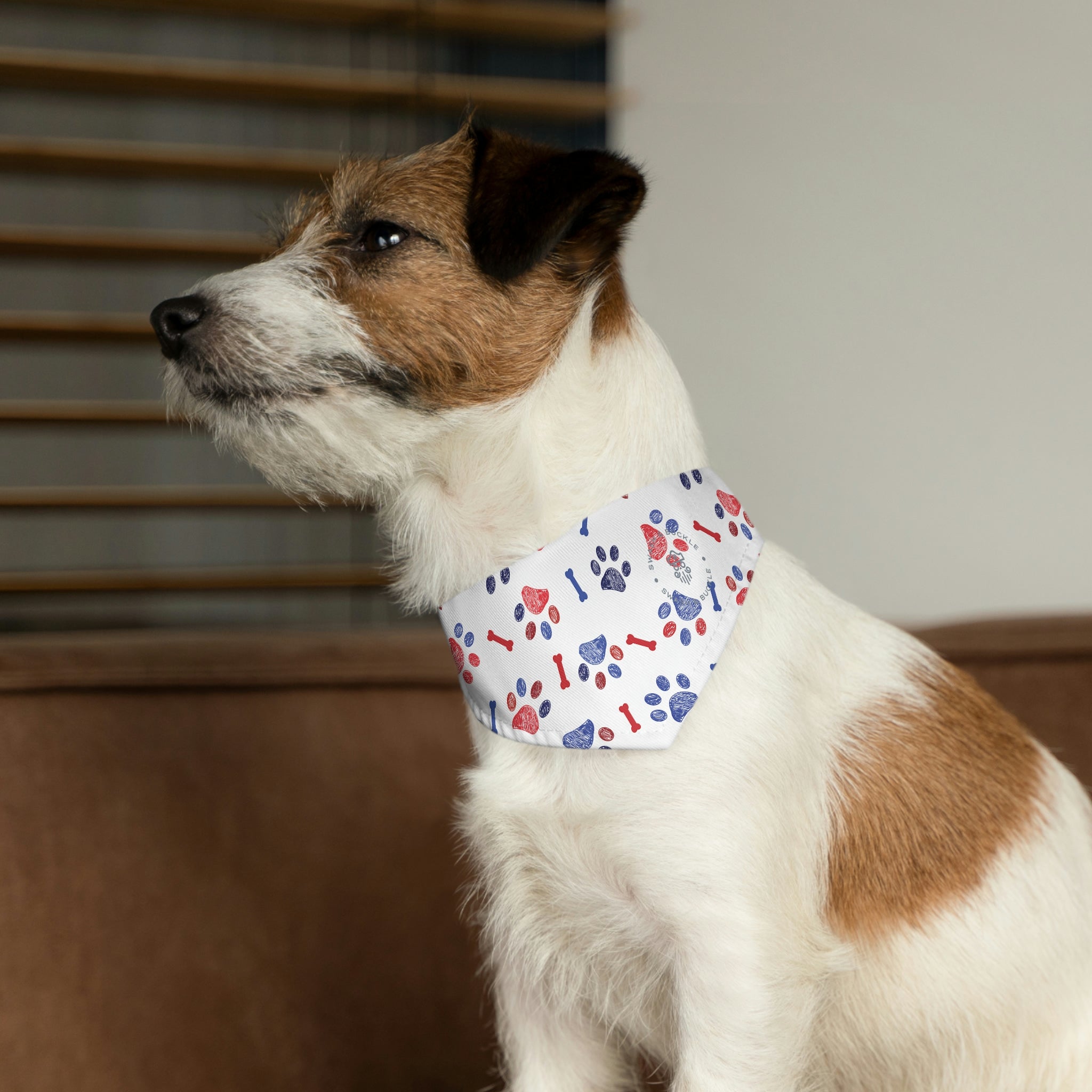 S&B Red White and Blue Pet Bandana Collar