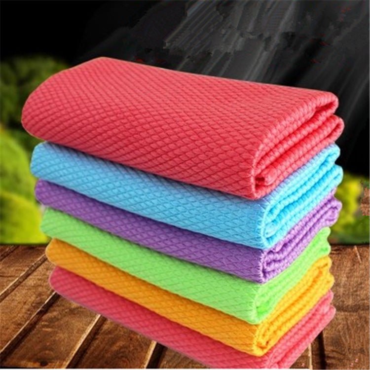 Multicolor Pack of 5 Microfiber Cleaning Cloth