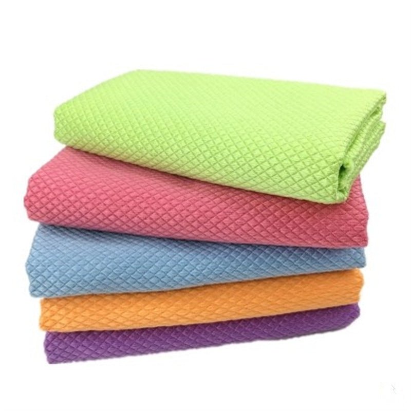 Multicolor Pack of 5 Microfiber Cleaning Cloth