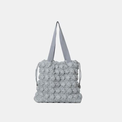 Drawstring Quilted Shoulder Bag