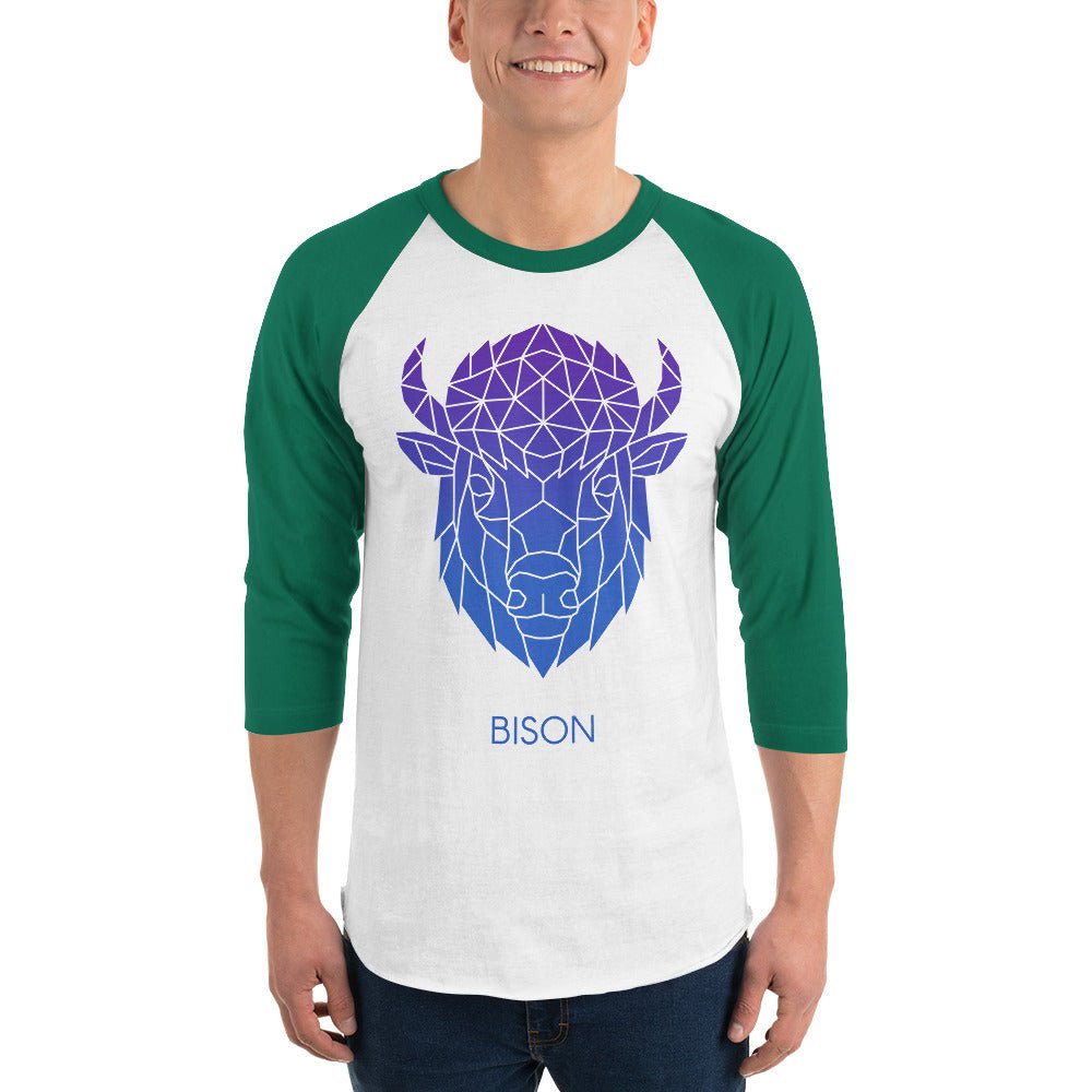 3/4 Bison sleeve raglan shirt