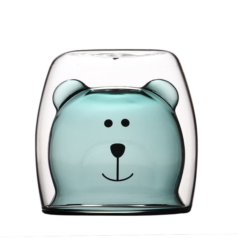 Double Layer Bear Glass