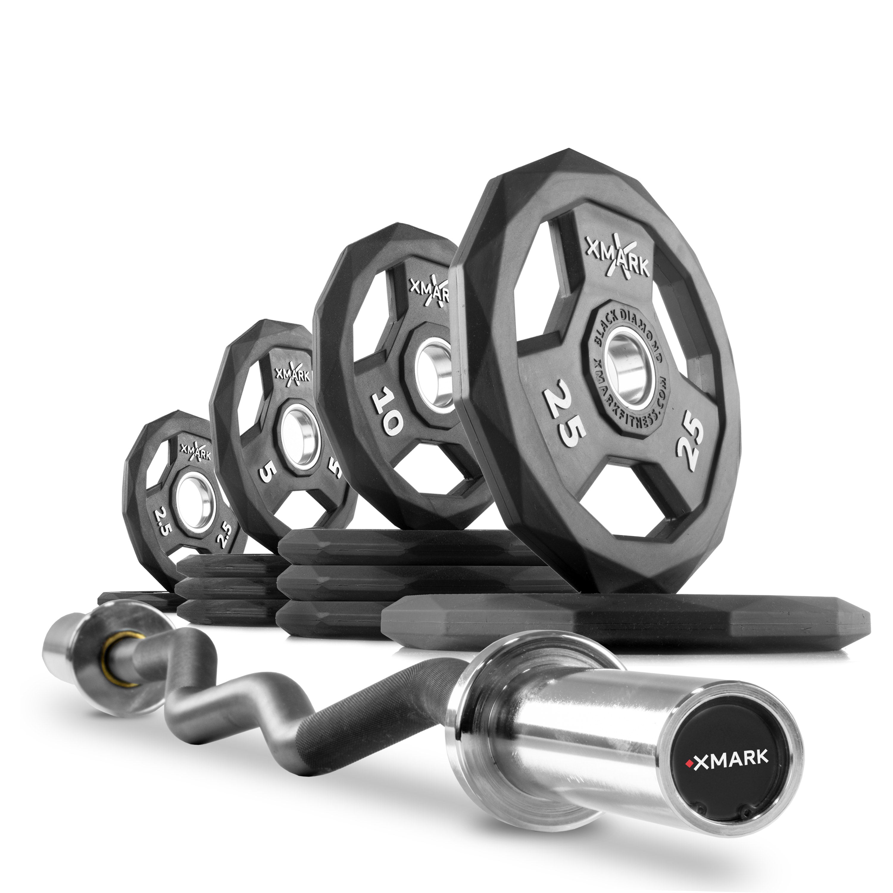 Black Diamond Curl Bar Weight Set Builder