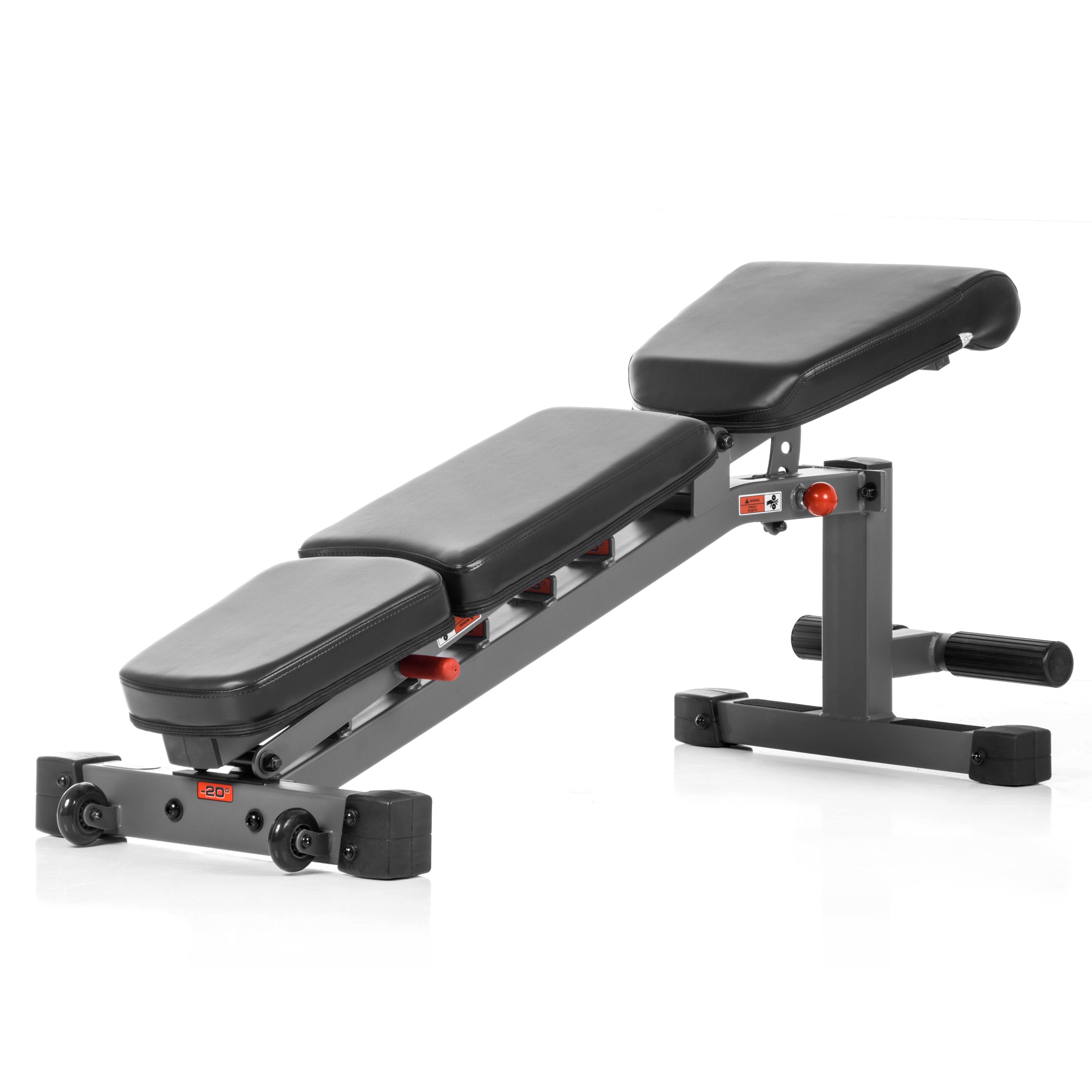 Flat, Incline, Decline (FID) Weight Bench with Ladder Back Adjustment