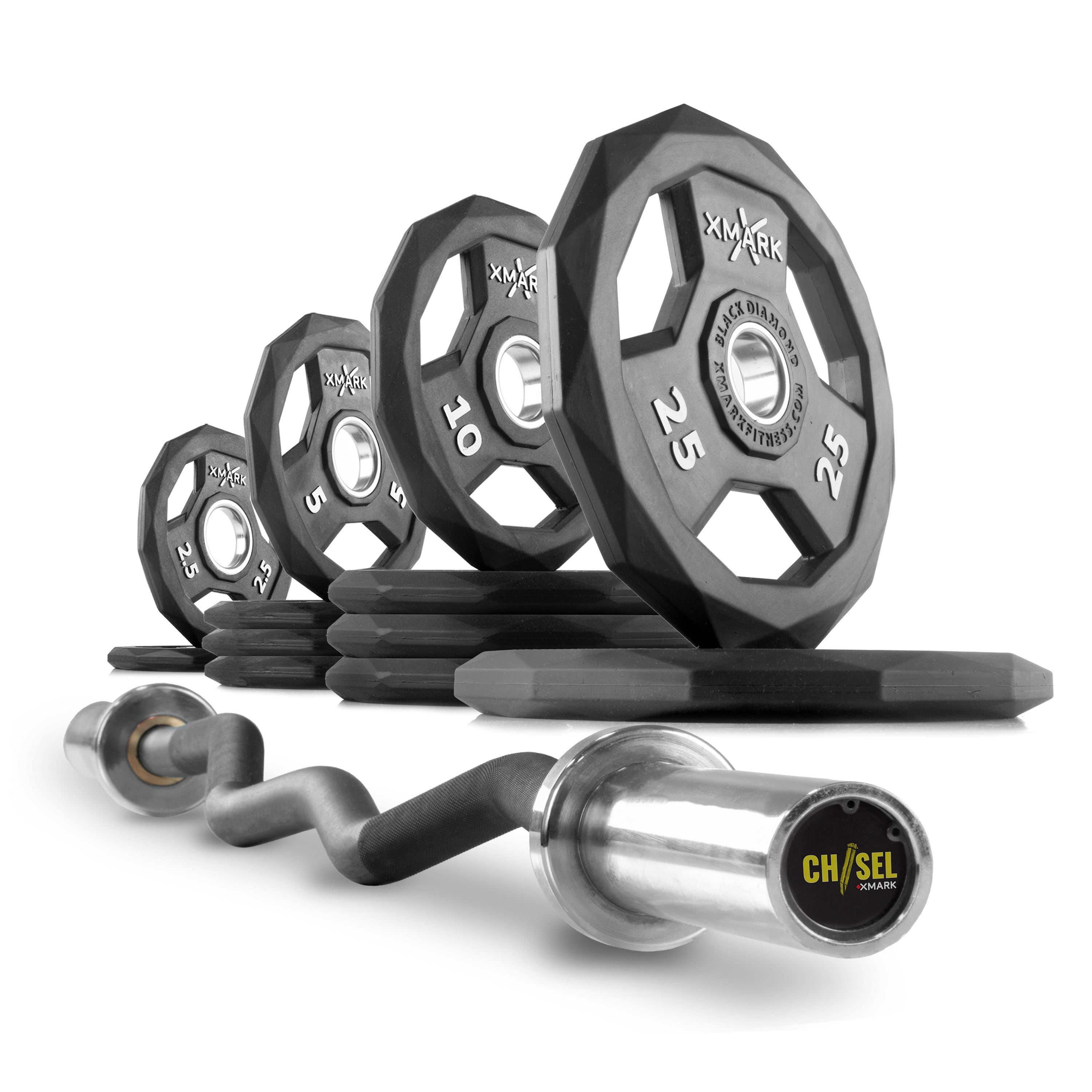 Black Diamond Curl Bar Weight Set Builder