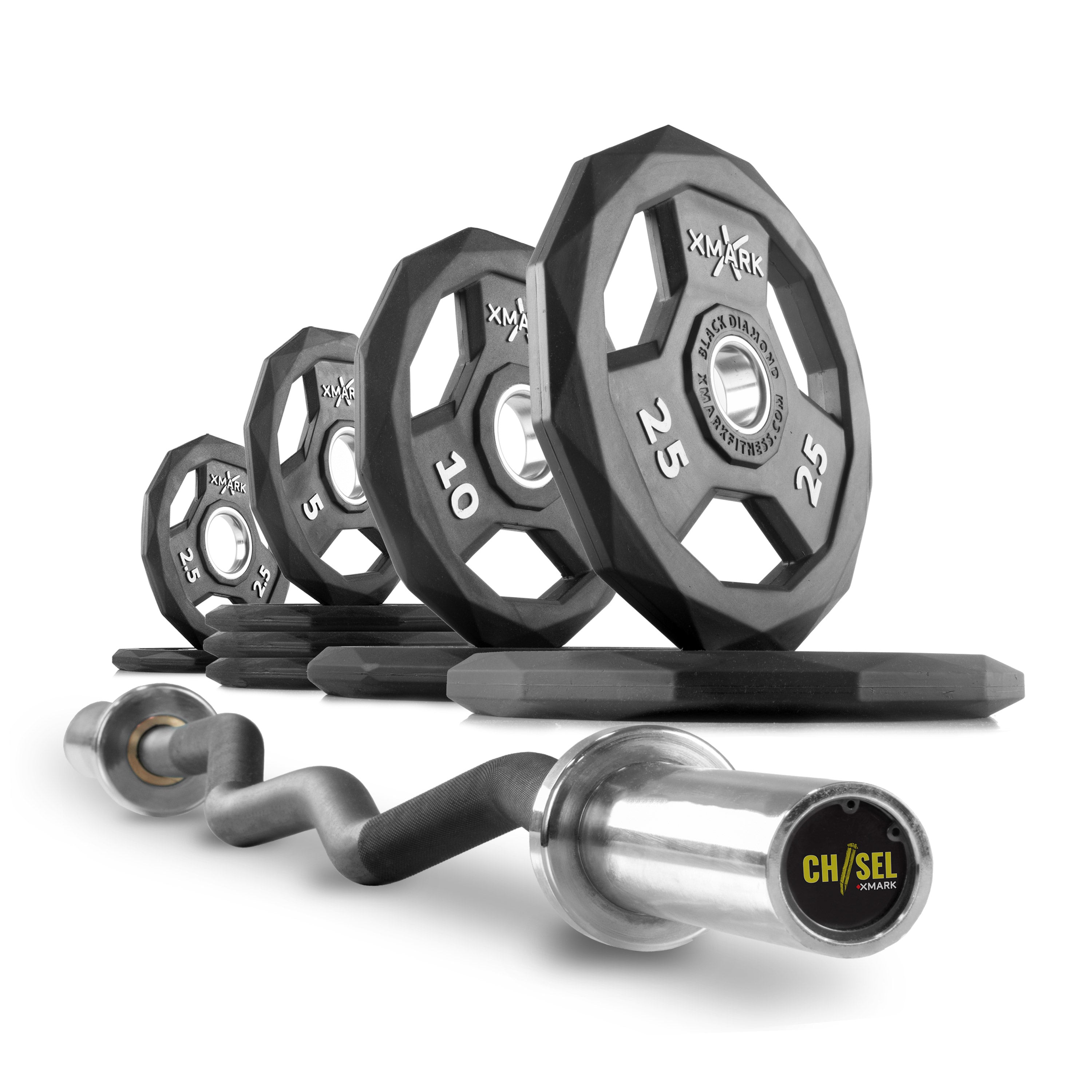 Black Diamond Curl Bar Weight Set Builder