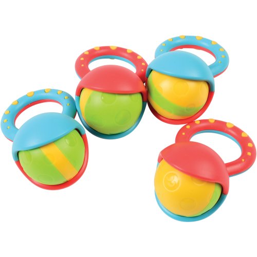 Roller Ball Rattles / Set of 4