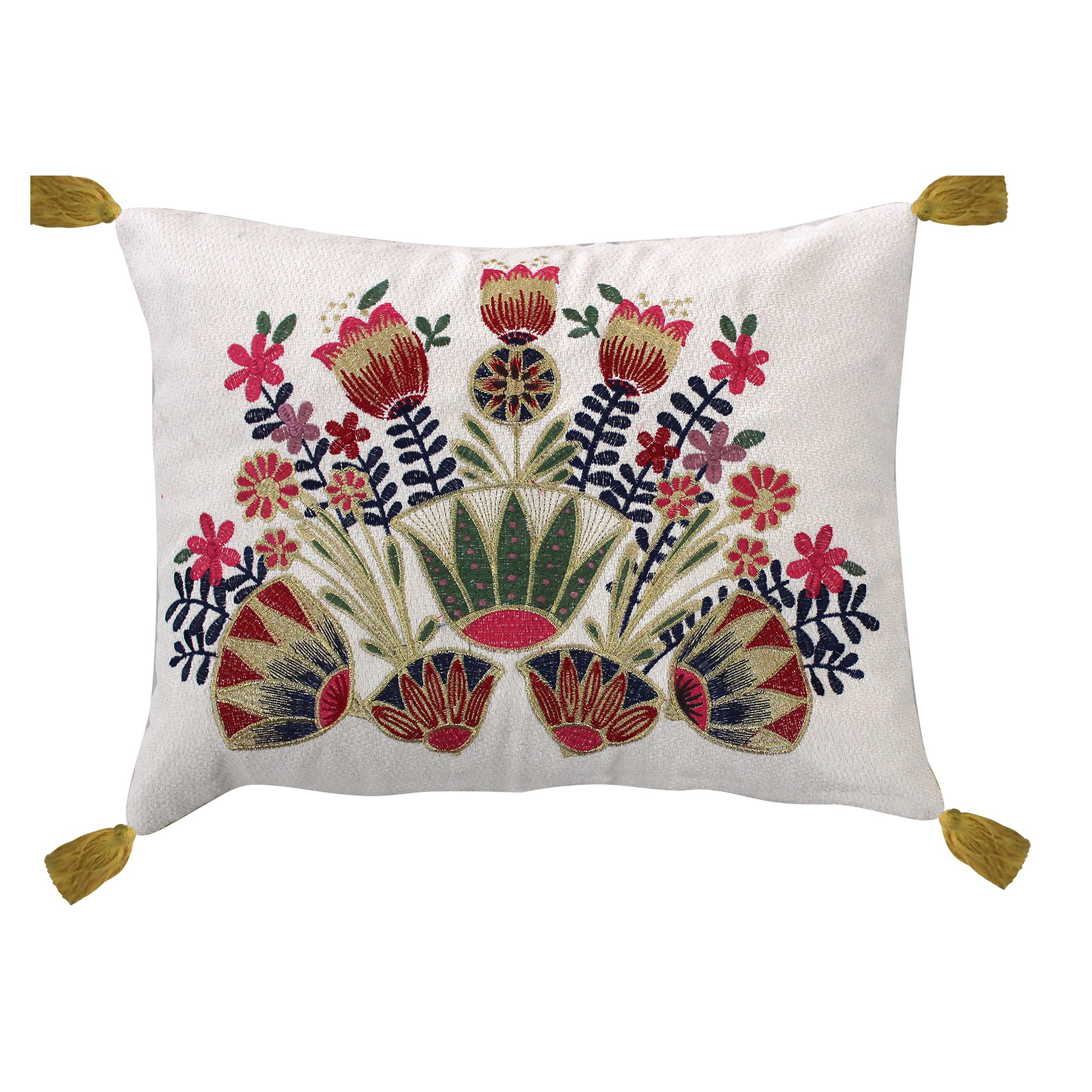 Delissa Velvet Multi Embroidered pillow