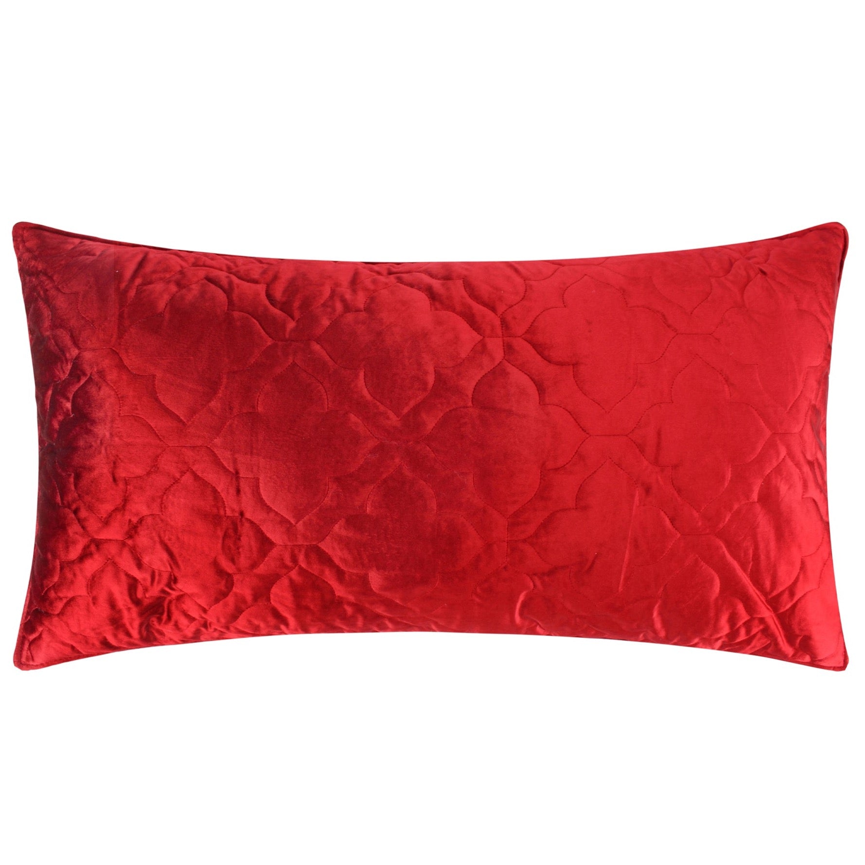 BH Caserta Velvet Red King Sham