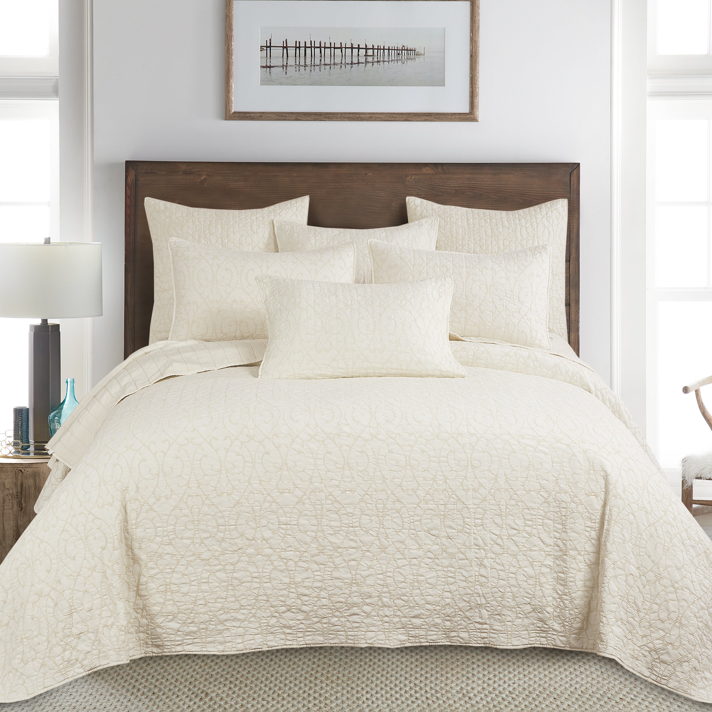 Beckett Cream Bedspread Set