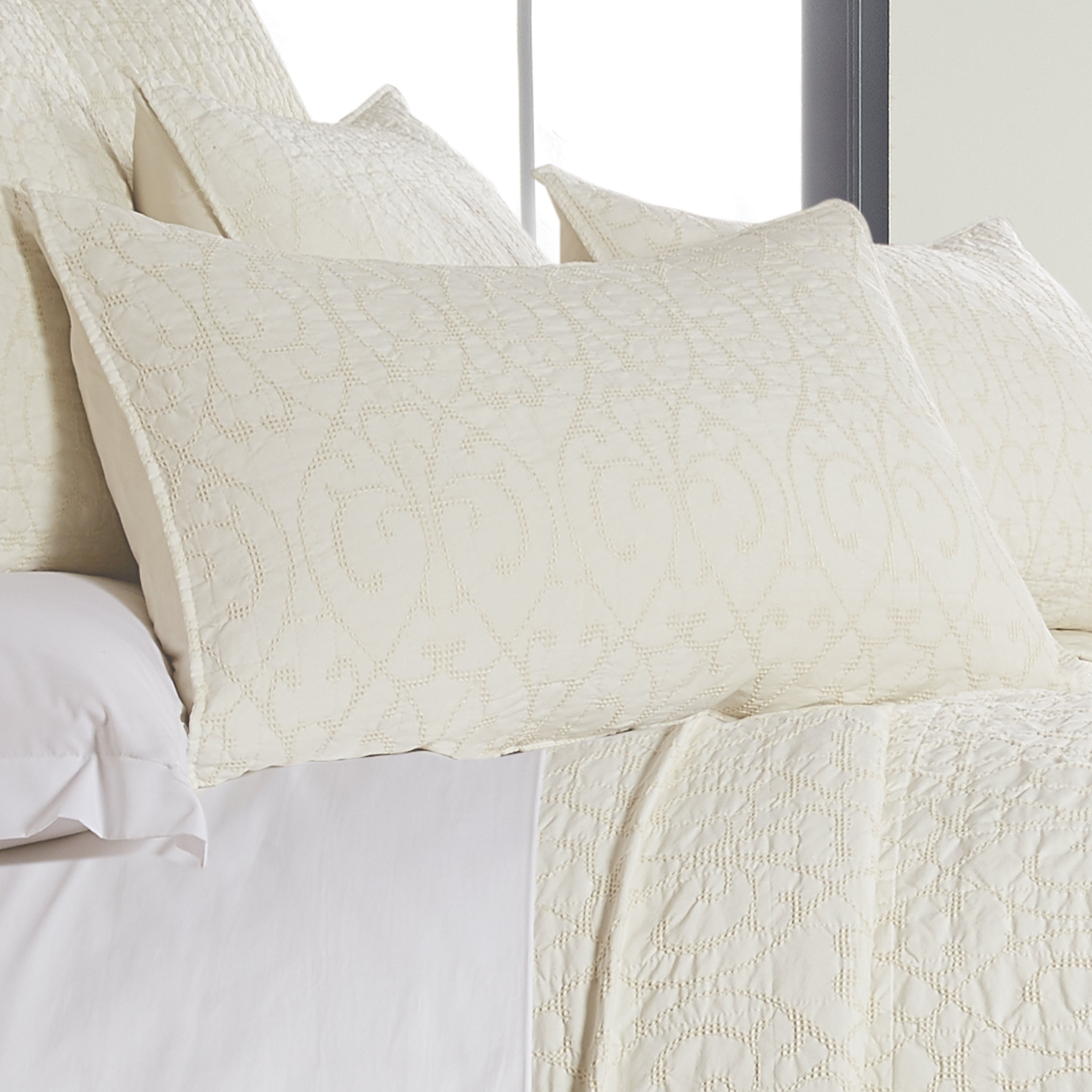 Beckett Cream Bedspread Set