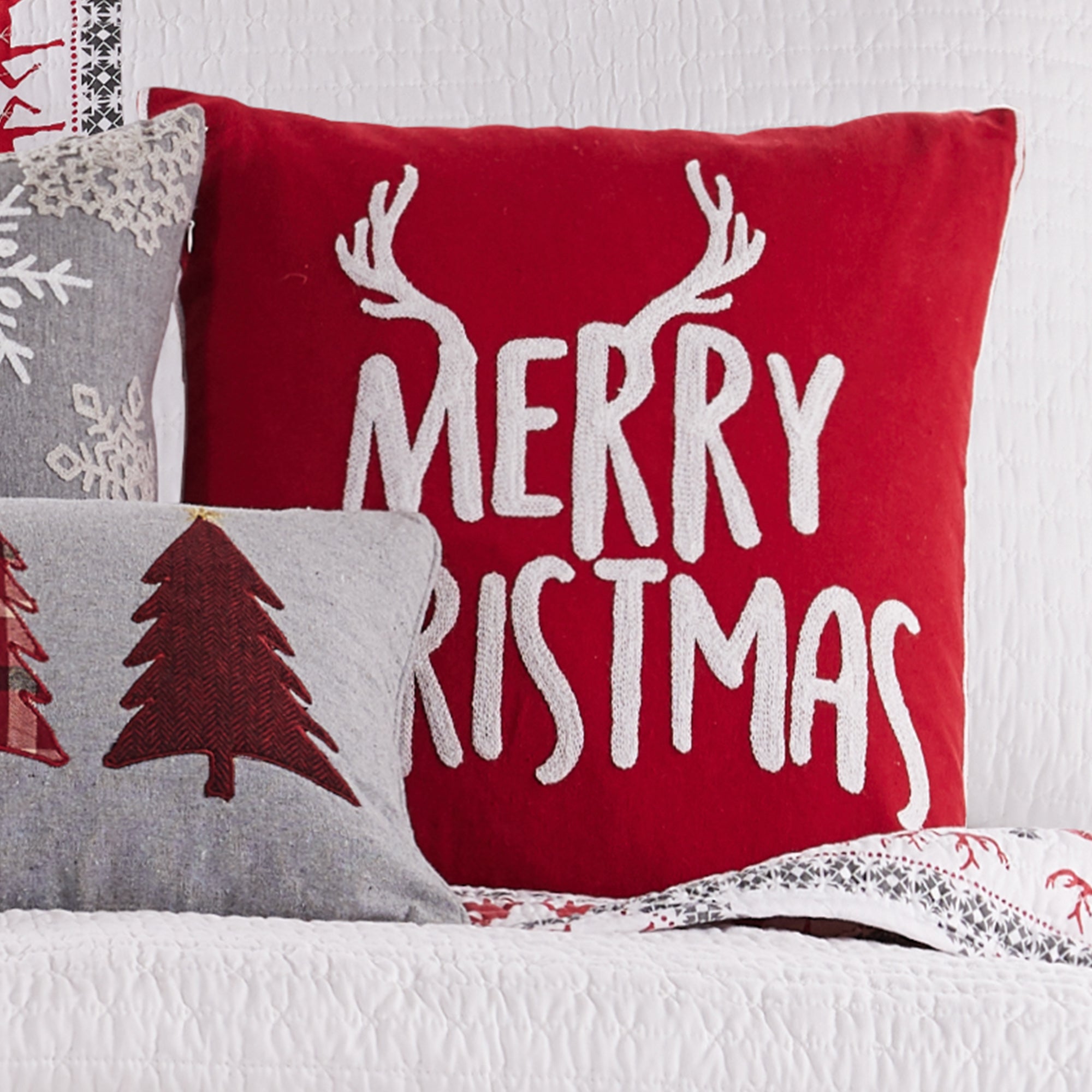 Rudolph Merry Christmas Pillow