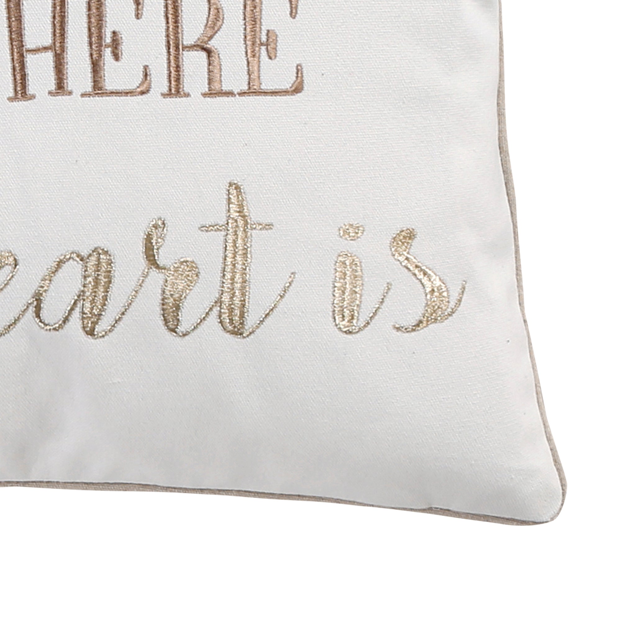 Angelica Linen Home Heart Tassel Pillow