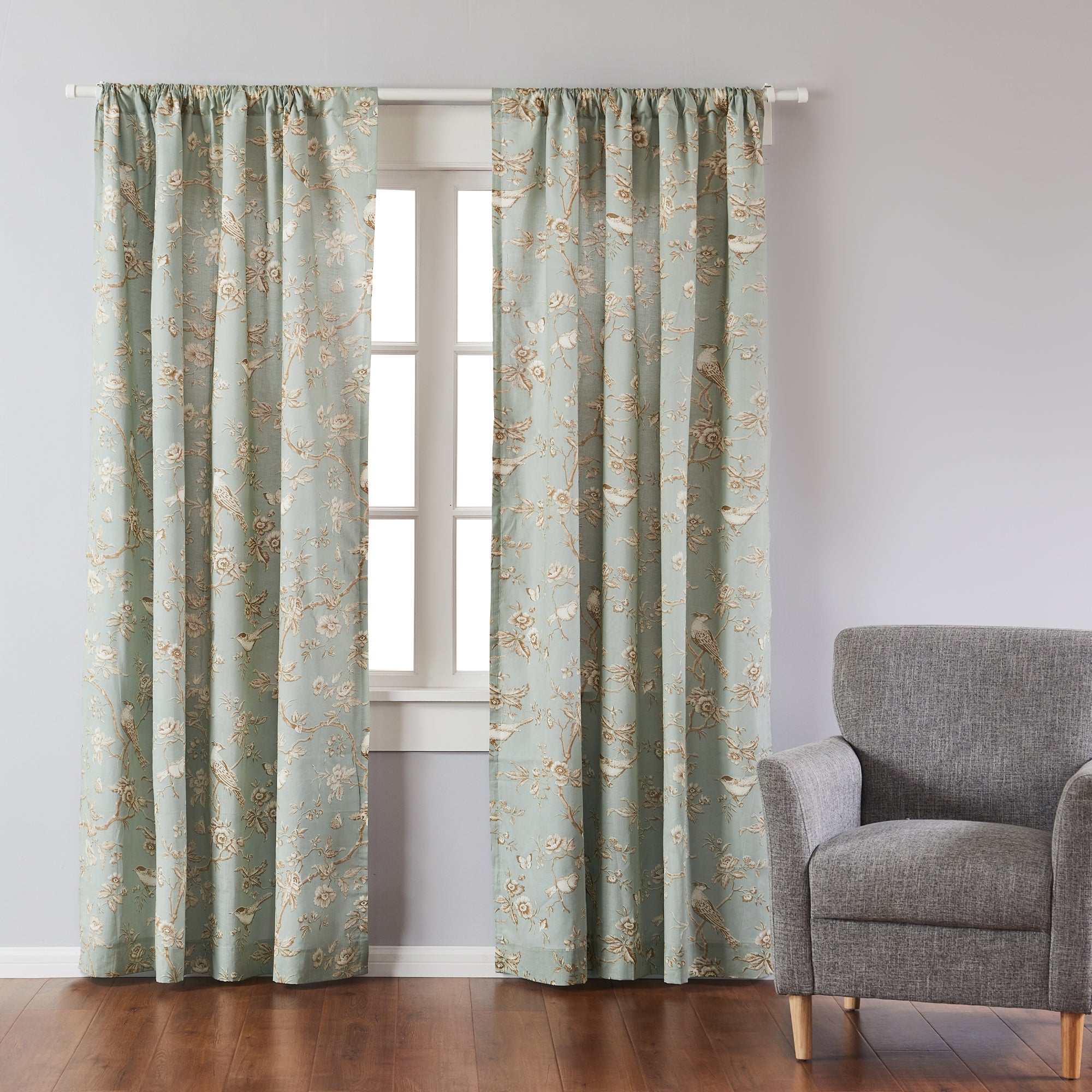 Lyon Teal Drape Panel