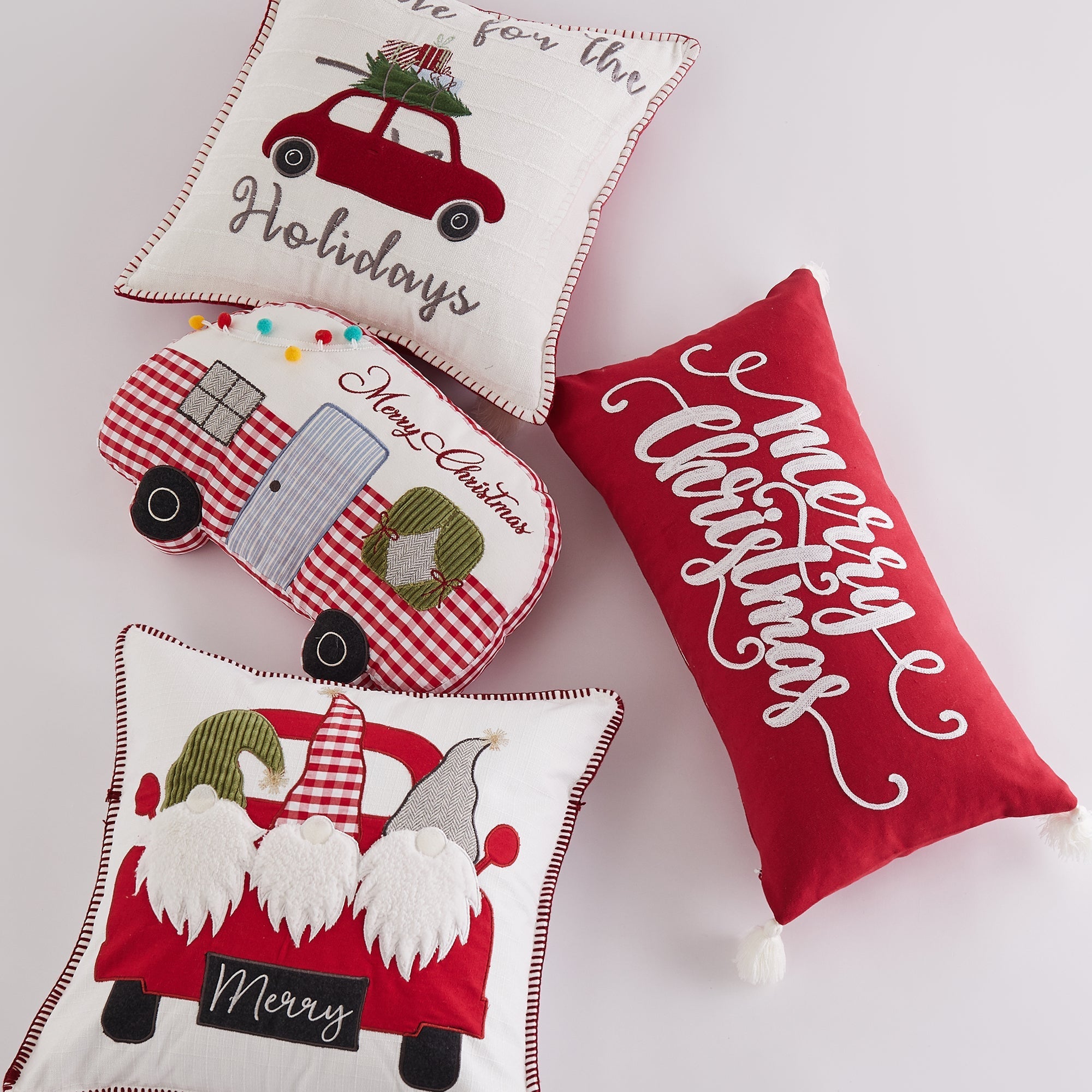 Road Trip Merry Christmas Pillow