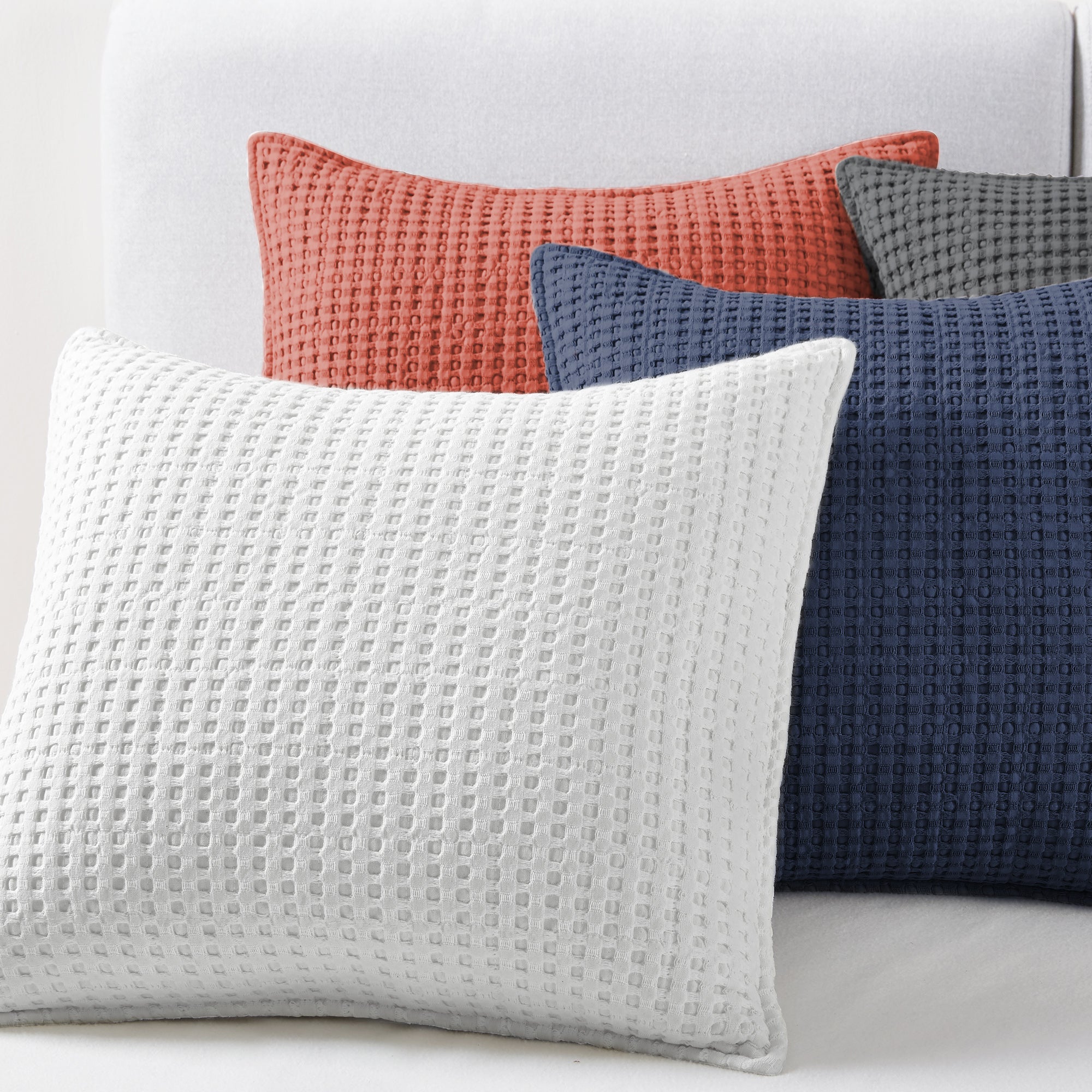 Mills Waffle Square Pillow