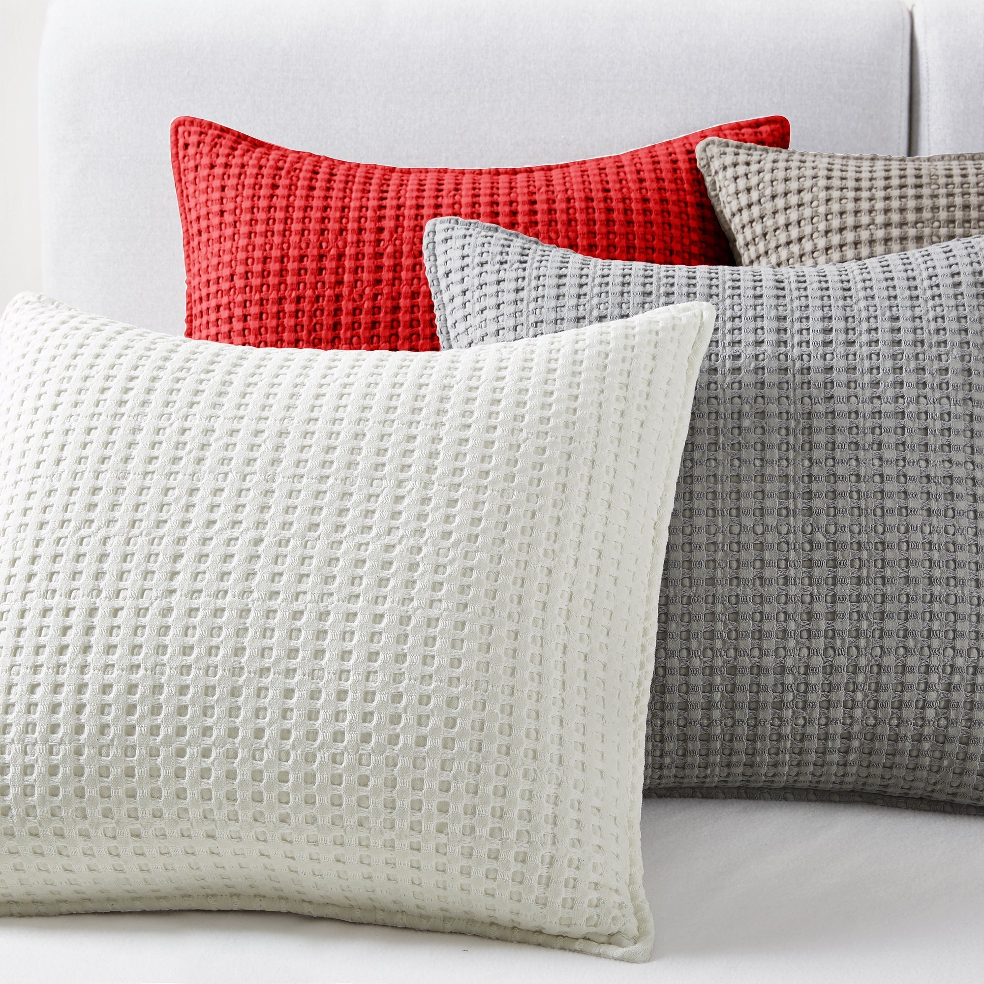 Mills Waffle Square Pillow