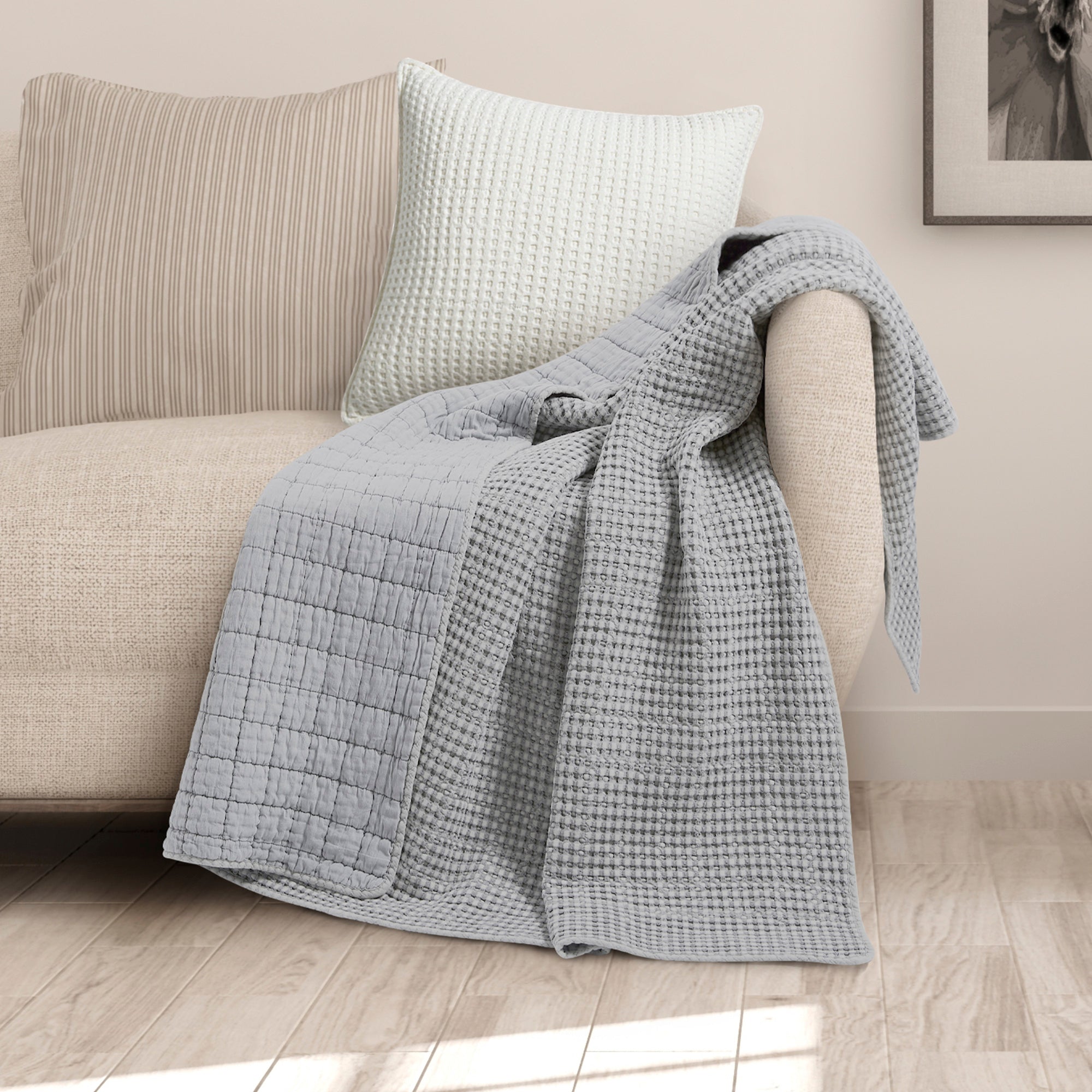 Mills Waffle Quilted Throw