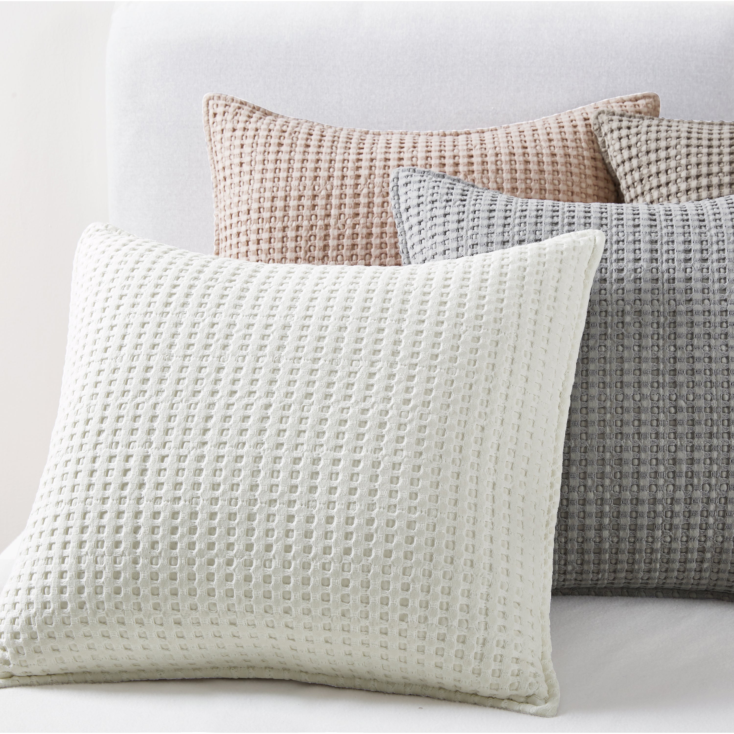 Mills Waffle Square Pillow