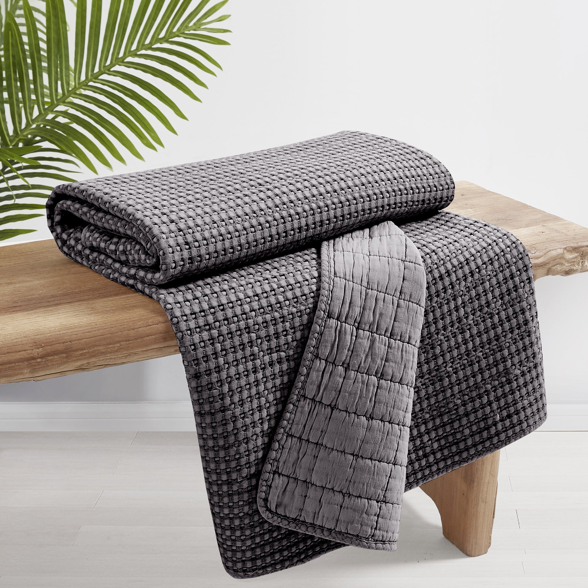 Mills Waffle Quilted Throw