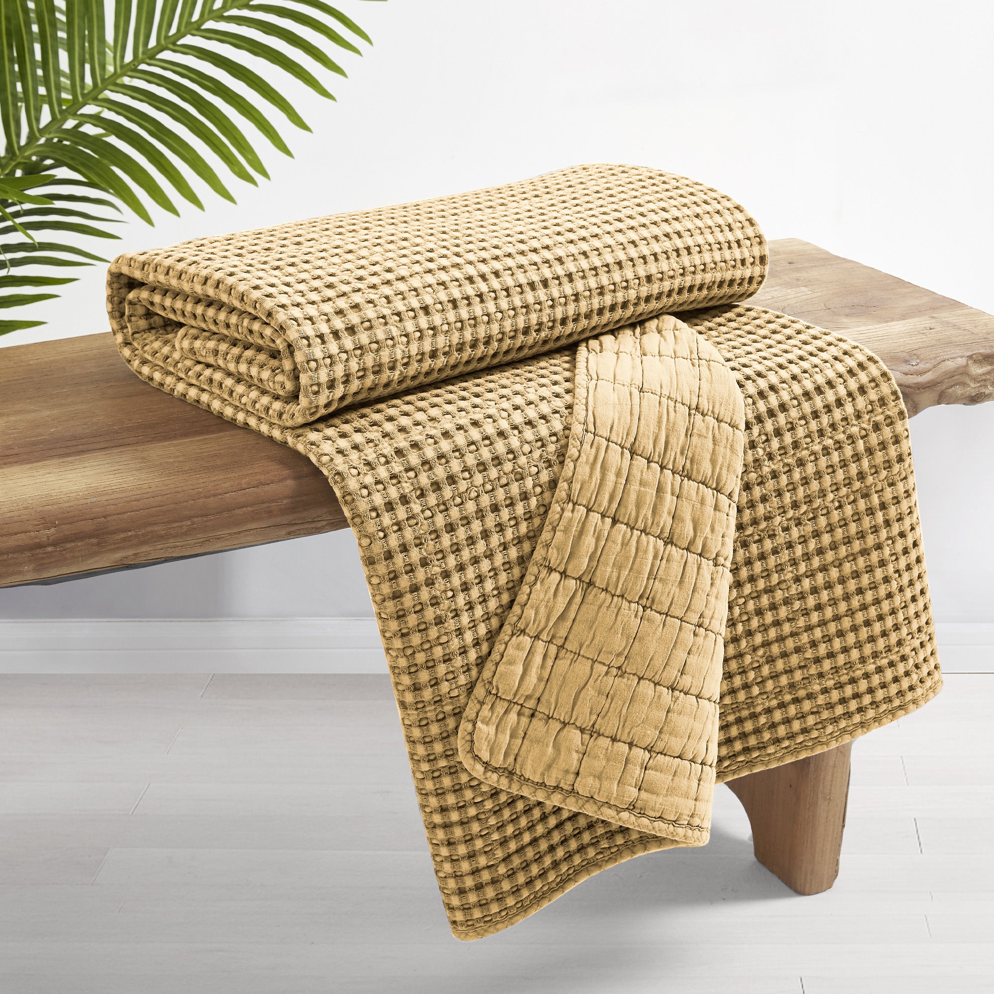 Mills Waffle Quilted Throw