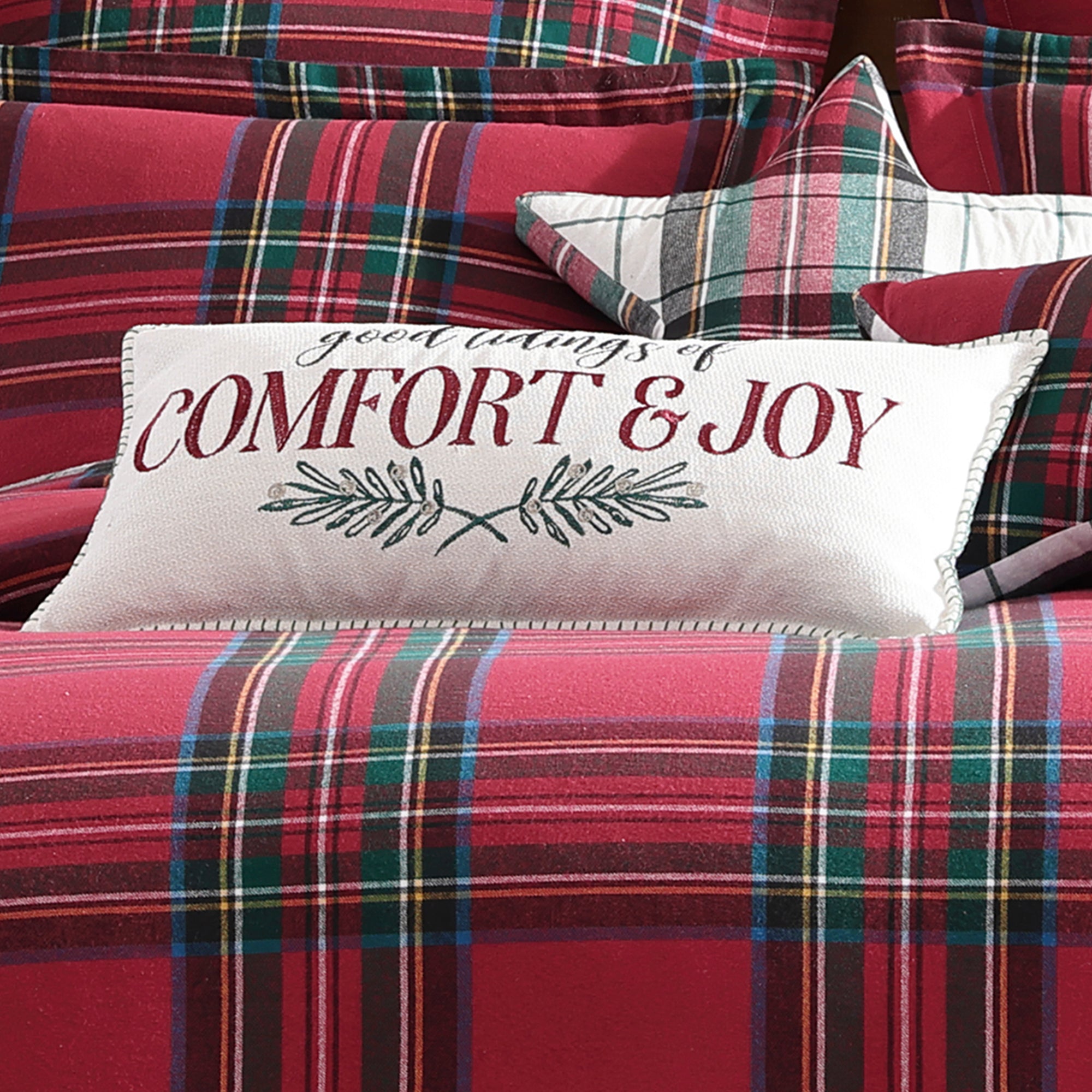 Spencer Plaid Comfort & Joy Pillow