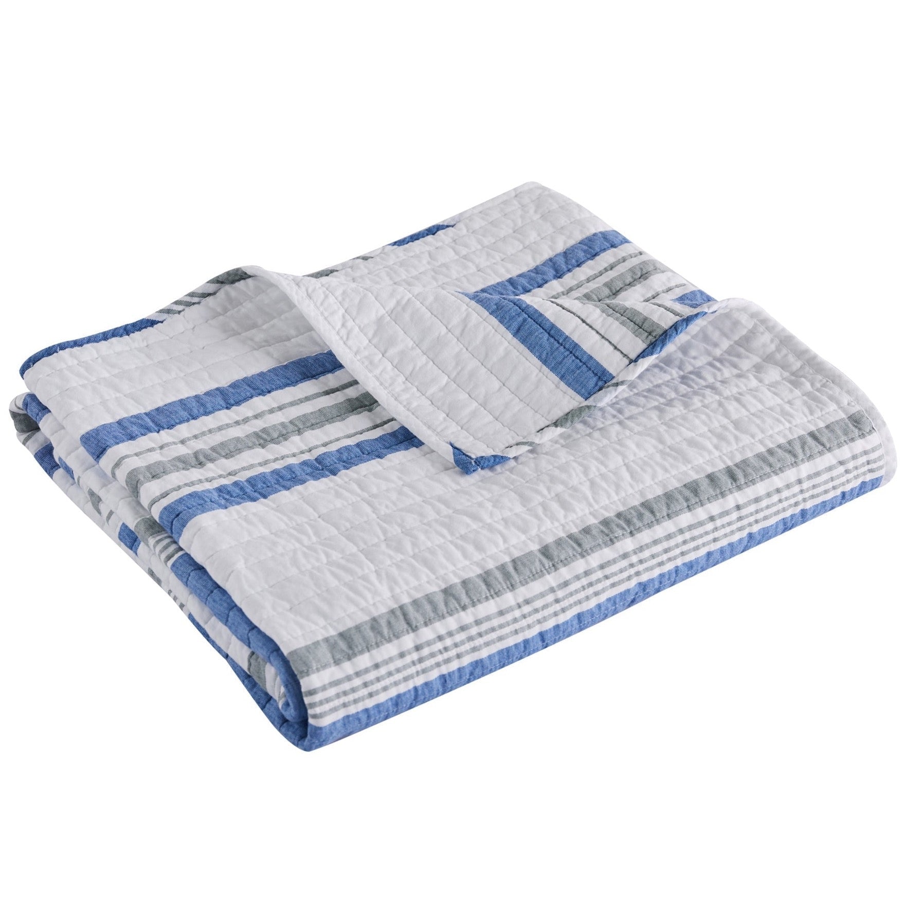 St Bart Stripe Quilted Throw