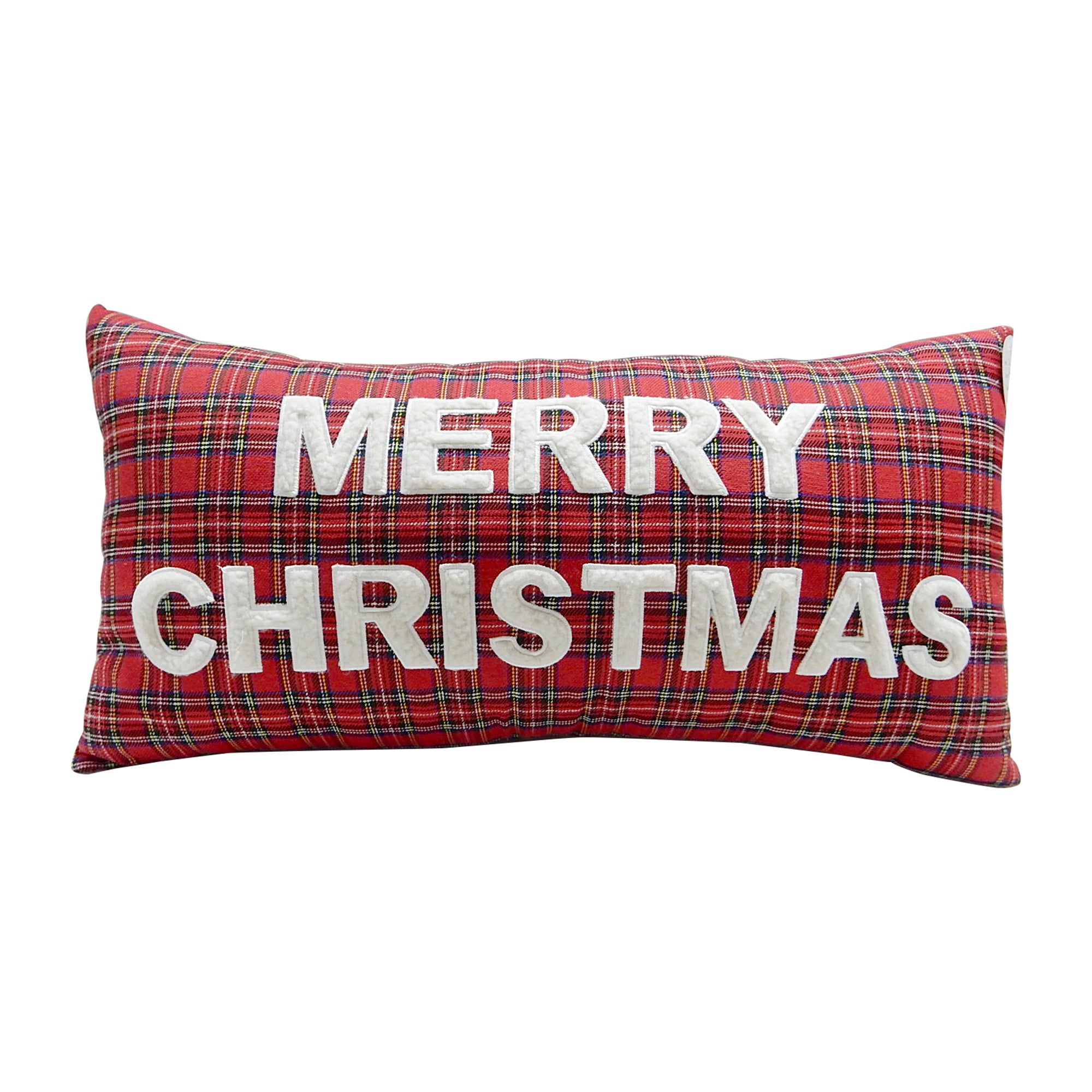 Faux Fur Merry Chrsitmas Pillow