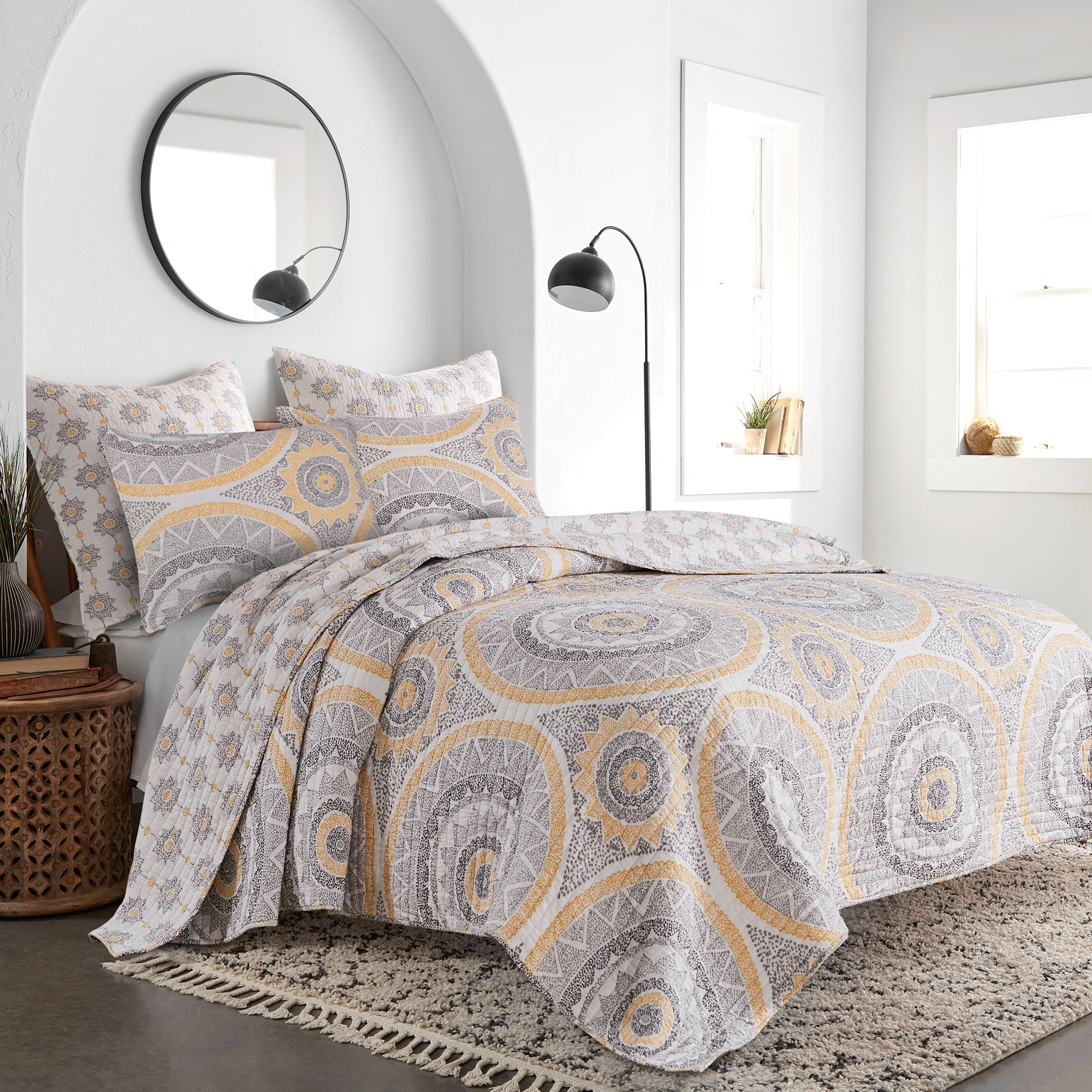 Luiza Ochre Quilt Set